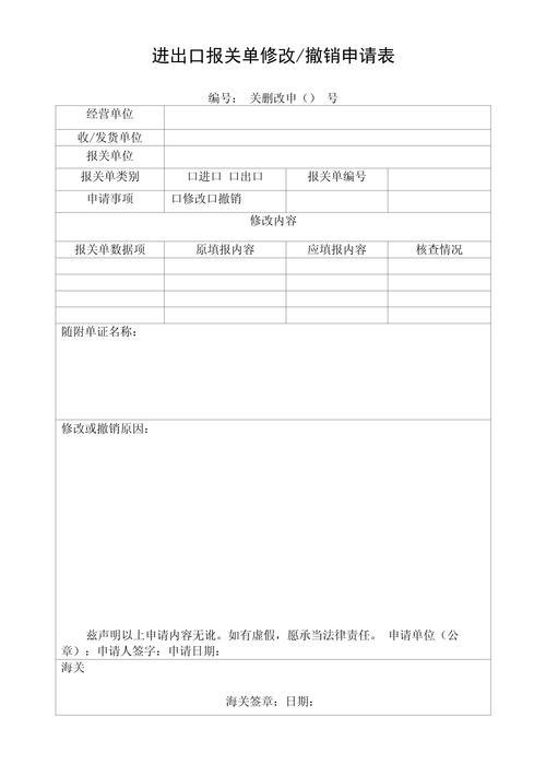 报关单修改和撤销